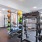 State of the art fitness center with free weights, yoga mats, cardio equipment and bikes.